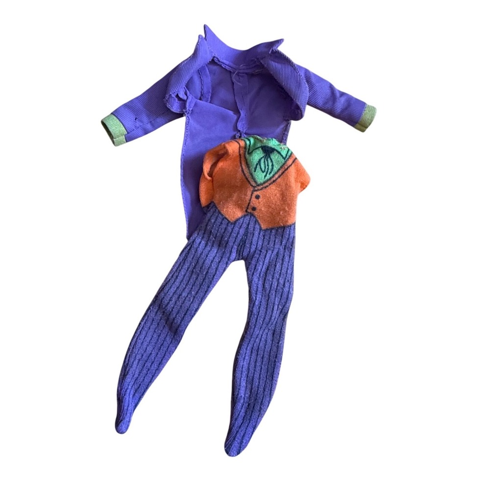 Vintage 1973 Mego‎ Joker 8" acrion figure one piece suit and jacket WGSH type 1